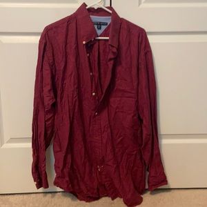 Tommy Hilfiger red button down
